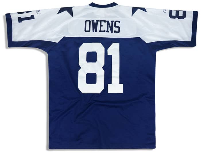 2007 Dallas Cowboys Owens #81 Reebok Premier Throwback Jersey M