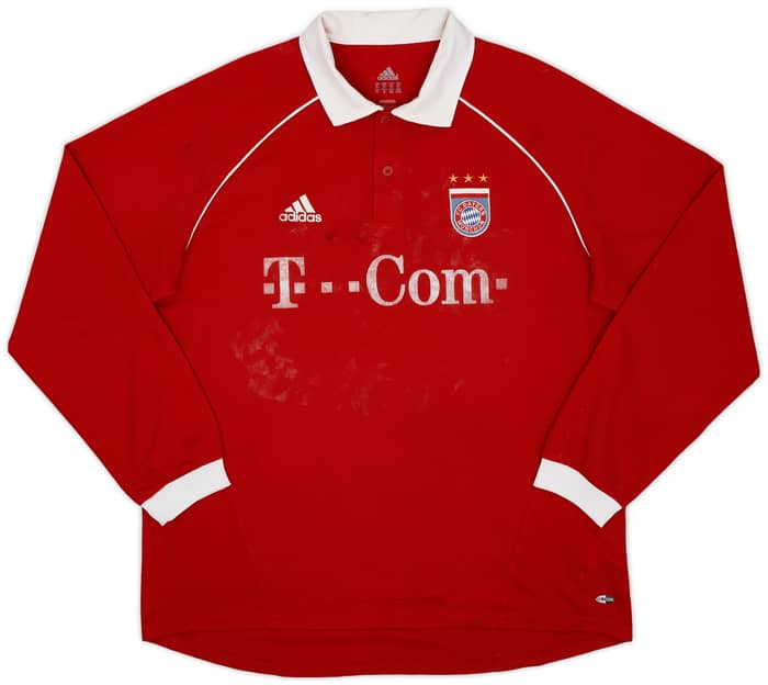 2005-06 Bayern Munich Home L/S Shirt Makaay #10 - 4/10 - (XL)