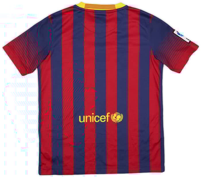 2013-14 Barcelona Home Shirt - 8/10 - (L.Boys)