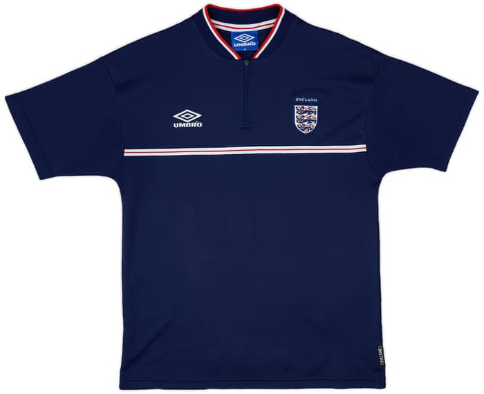 1998-00 England Umbro 1/4 Zip Training Shirt - 7/10 - (M)