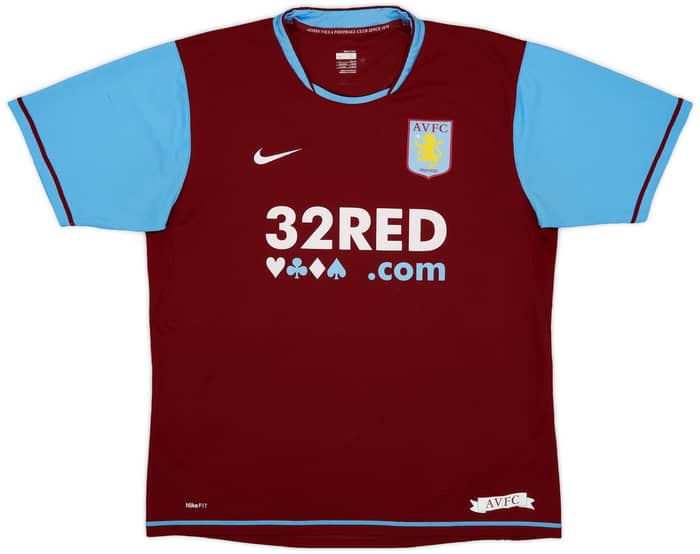 2007-08 Aston Villa Home Shirt Petrov #19 - 8/10 - (L)