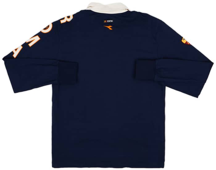 2004-05 Roma Diadora Polo L/S Shirt - 9/10 - (XL)