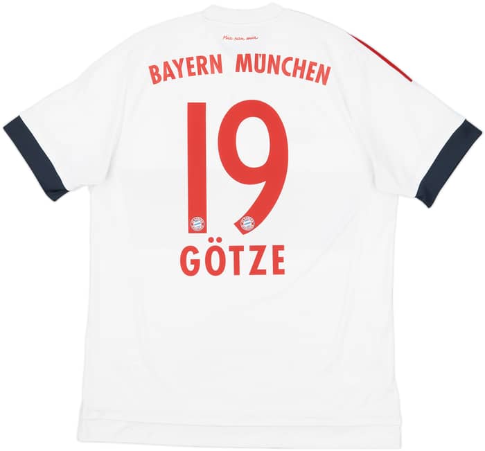 2015-16 Bayern Munich Away Shirt Gotze #19 - 7/10 - (L)