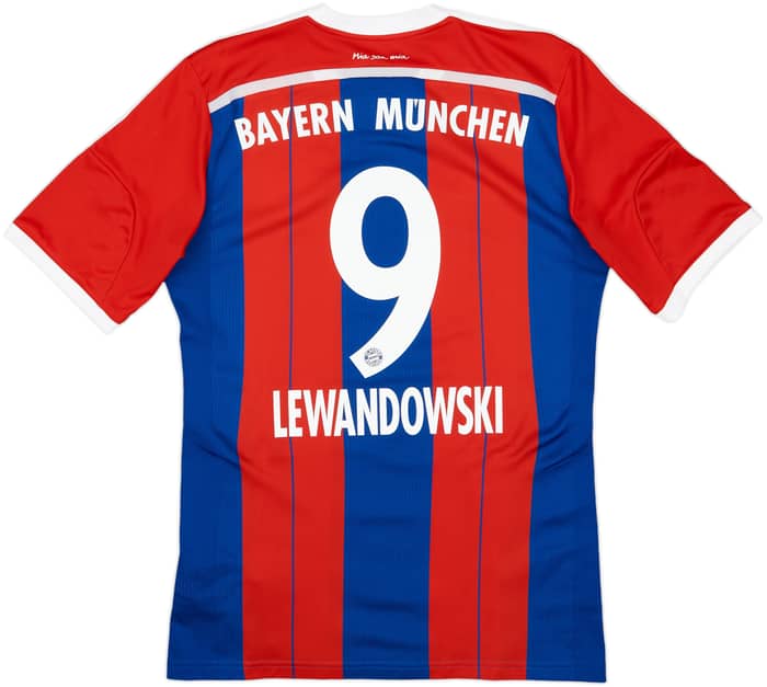 2014-15 Bayern Munich Home Shirt Lewandowski #9 - 9/10 - (M)