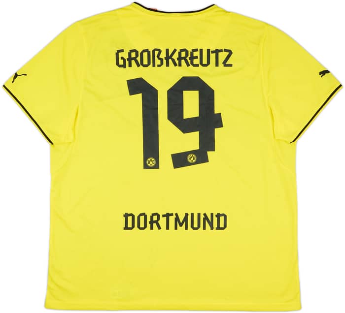 2013-14 Borussia Dortmund Squad Signed Winter Home Shirt Grosskreutz #19 - 7/10 - (3XL)
