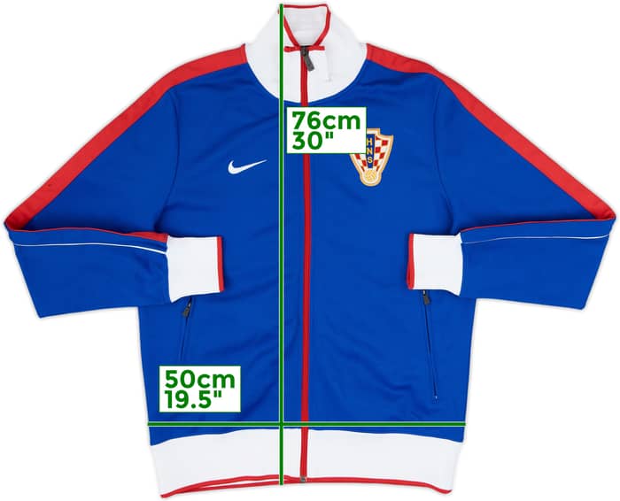 2010-11 Croatia Nike N98 Track Jacket - 8/10 - (M)