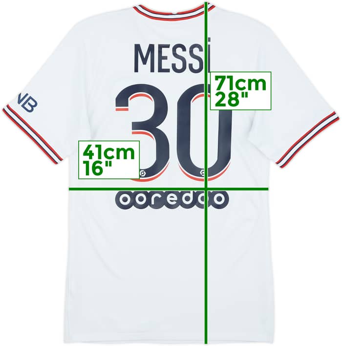 2021-22 Paris Saint-Germain Fourth Shirt Messi #30 - 8/10 - (XS)