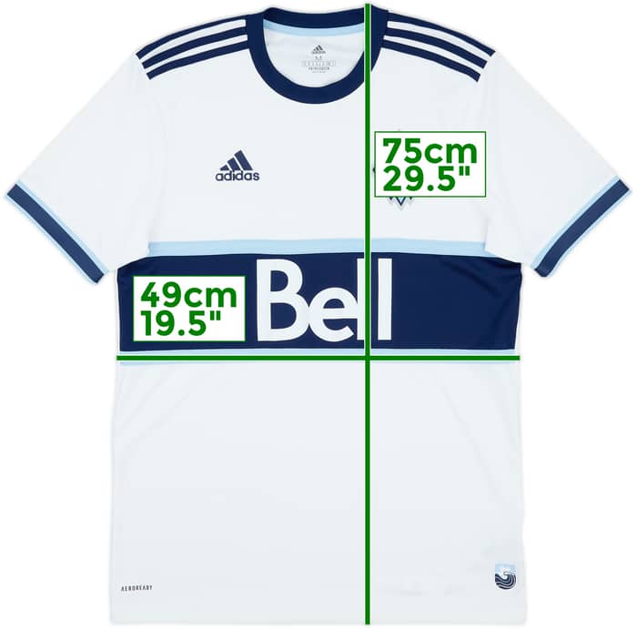 2021-22 Vancouver Whitecaps Home Shirt - 8/10 - (M)