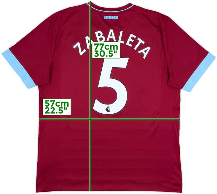 2018-19 West Ham Home Shirt Zabaleta #5 - 10/10 - (XL)