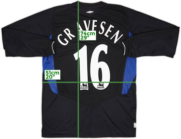 2004-05 Everton Third L/S Shirt Gravesen #16 - 7/10 - (M)
