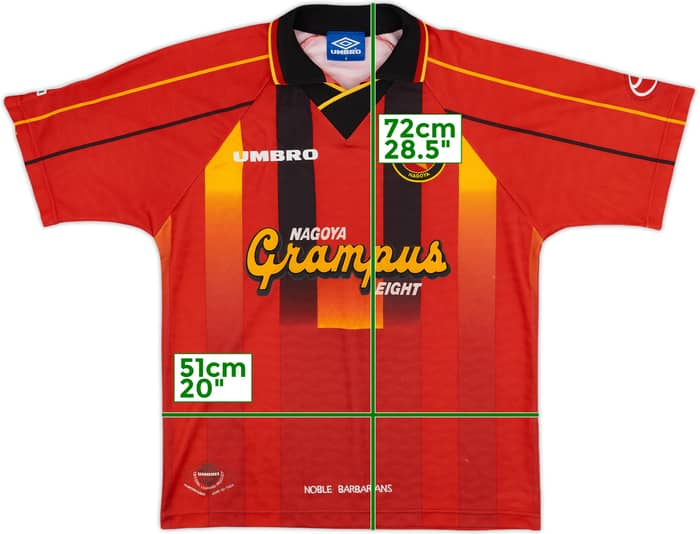 1996-98 Nagoya Grampus Eight Home Shirt #17 - 5/10 - (S)