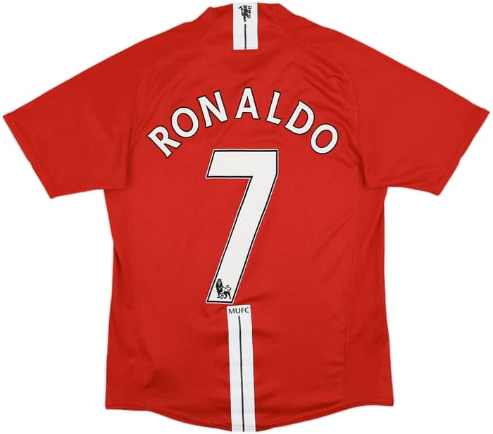 2007-09 Manchester United Home Shirt Ronaldo #7 - 7/10 - (S)