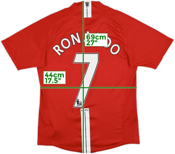 2007-09 Manchester United Home Shirt Ronaldo #7 - 7/10 - (S)