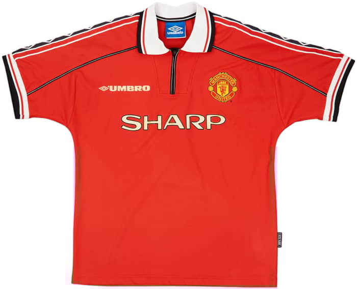 1998-00 Manchester United Home Shirt Beckham #7 - 5/10 - (M)