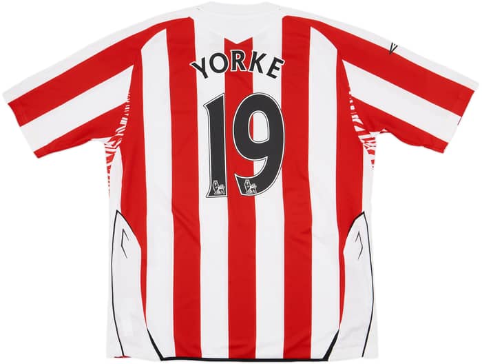 2007-08 Sunderland Home Shirt Yorke #19 - 7/10 - (XL)