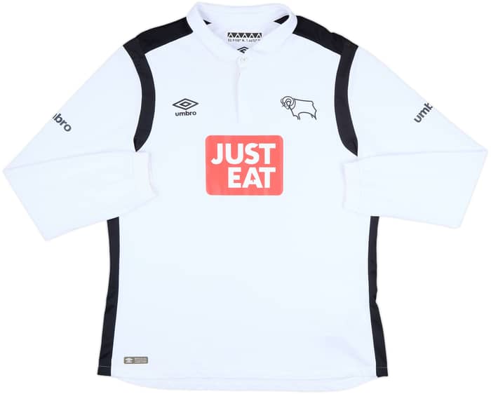 2016-17 Derby County Home L/S Shirt - 7/10 - (XL)