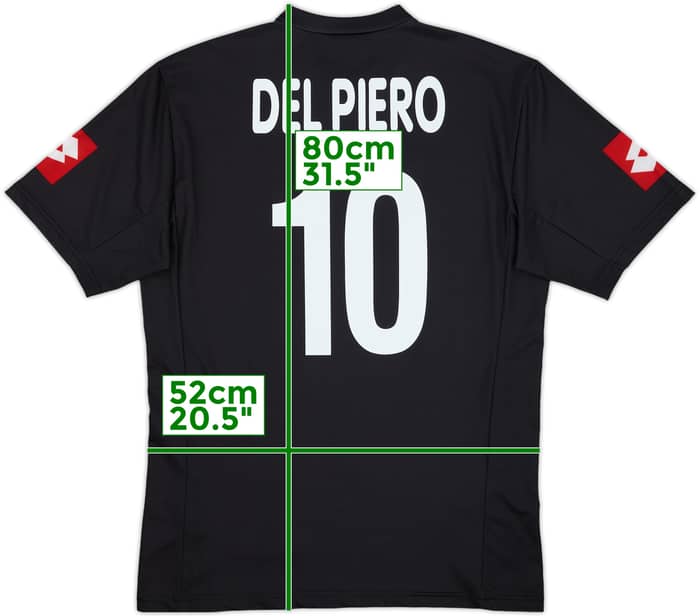 2001-02 Juventus Away Shirt Del Piero #10 - 9/10 - (XL)