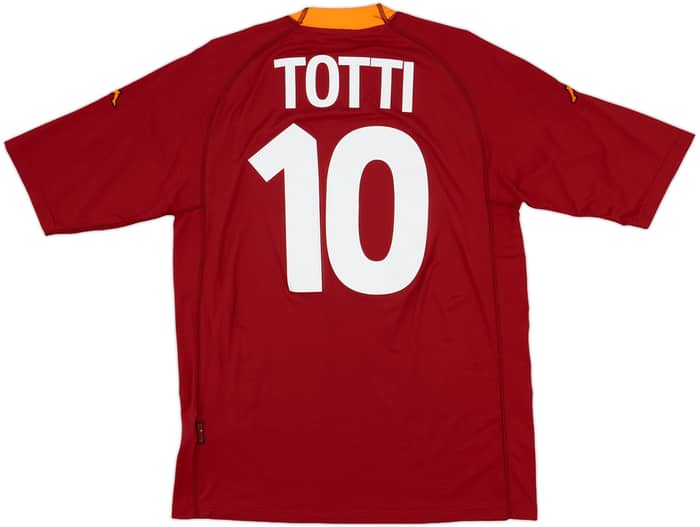 2000-01 Roma Home Shirt Totti #10 - 8/10 - (XL)