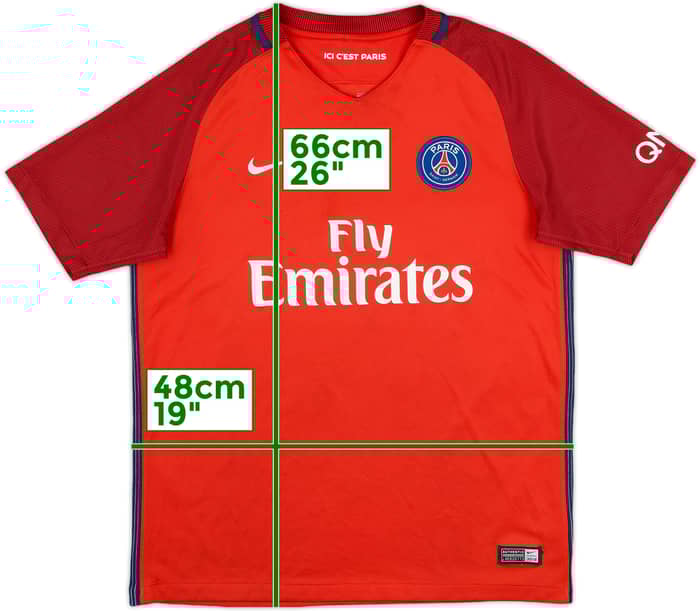 2016-17 Paris Saint-Germain Away Shirt - 8/10 - (XL.Boys)
