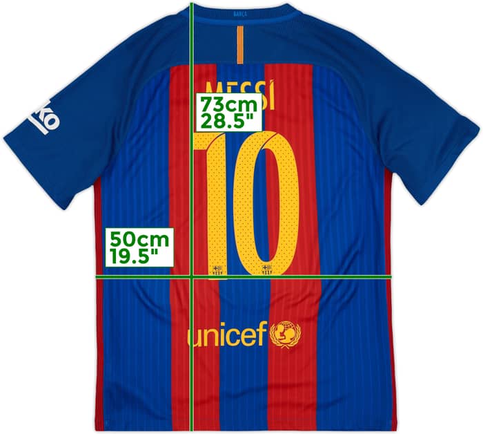 2016-17 Barcelona Home Shirt Messi #10 - 8/10 - (M)
