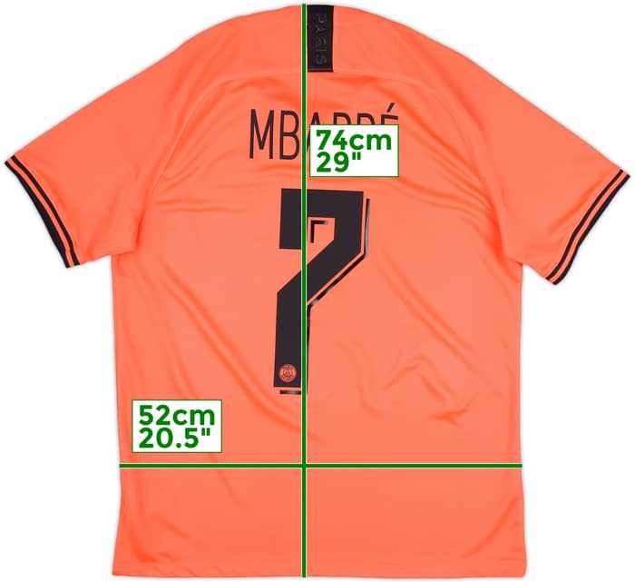 2019-20 Paris Saint-Germain Away Shirt Mbappe #7 - 8/10 - (L)