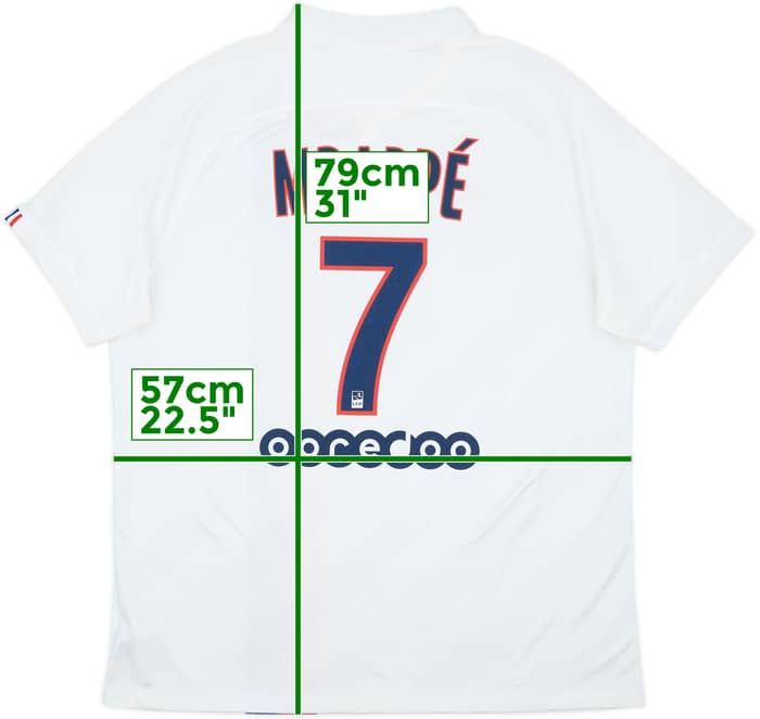 2019-20 Paris Saint-Germain Third Shirt Mbappe #7 - 10/10 - (XL)