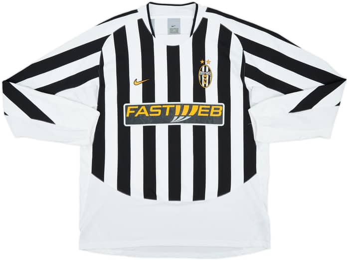 2003-04 Juventus Home L/S Shirt Nedved #11 - 6/10 - (XL)