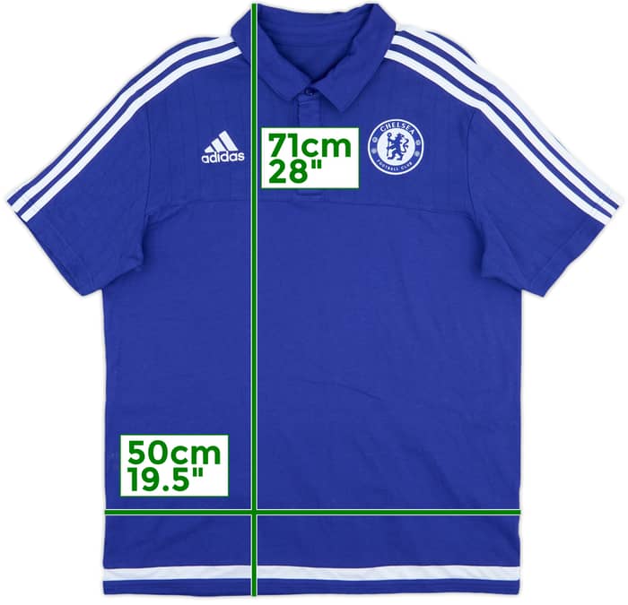 2015-16 Chelsea adidas Polo Shirt - 9/10 - (L)