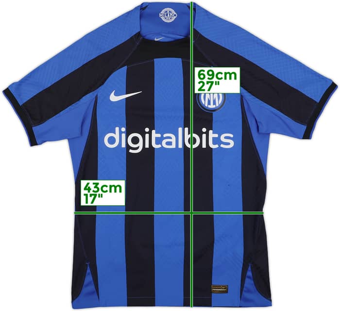 2022-23 Inter Milan Authentic Home Shirt - 10/10 - (S)