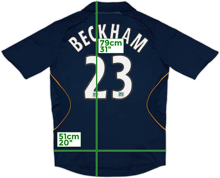 2007-08 LA Galaxy Away Shirt Beckham #23 - 6/10 - (M)