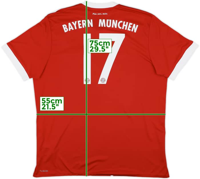 2017-18 Bayern Munich Home Shirt #17 - 5/10 - (XL)