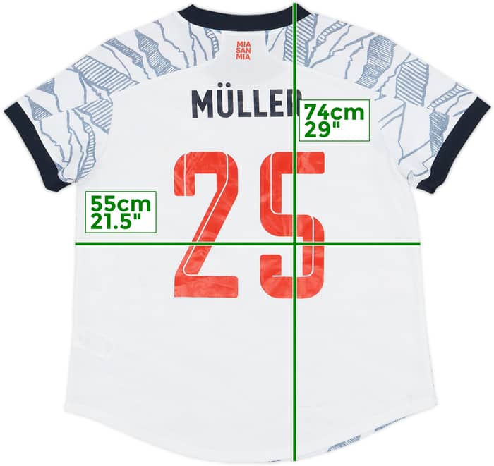 2021-22 Bayern Munich Third Shirt Muller #25 - 8/10 - (Women's XL)