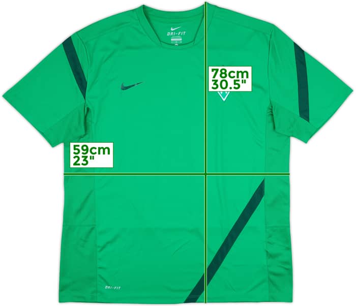 2011-12 Werder Bremen Nike Training Shirt - 7/10 - (XL)