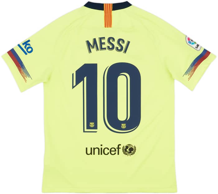 2018-19 Barcelona Away Shirt Messi #10 - 7/10 - (M)