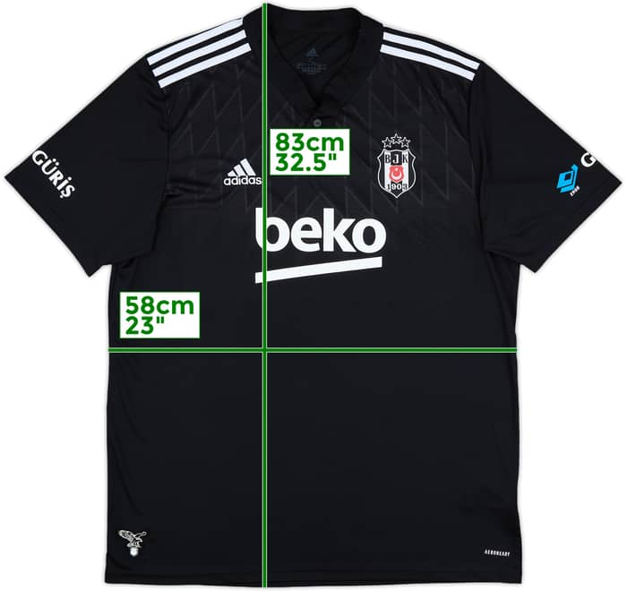 2021-22 Besiktas Away Shirt - 10/10 - (XL)