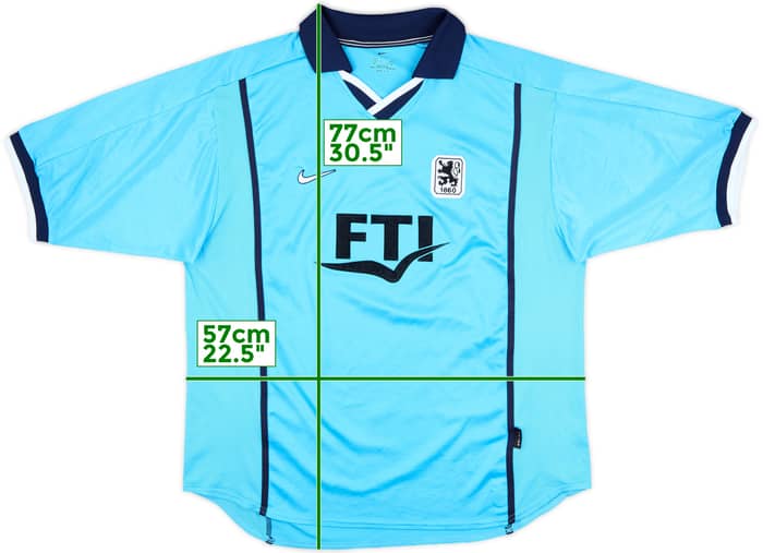 2000-01 1860 Munich Player Issue Home Shirt - 8/10 - (XL)