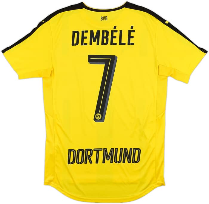 2016-17 Borussia Dortmund Home Shirt Dembele #7 - 8/10 - (S)