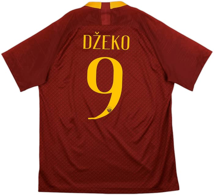2018-19 Roma Home Shirt Dzeko #9 - 10/10 - (L)