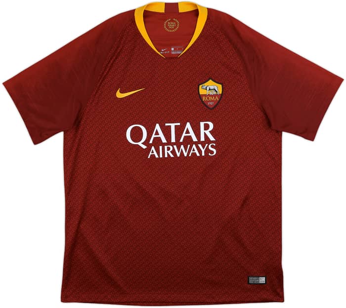 2018-19 Roma Home Shirt Dzeko #9 - 10/10 - (L)