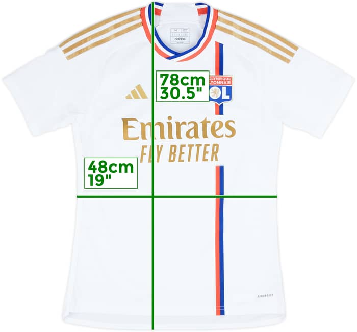 2023-24 Lyon Home Shirt - 9/10 - (M)