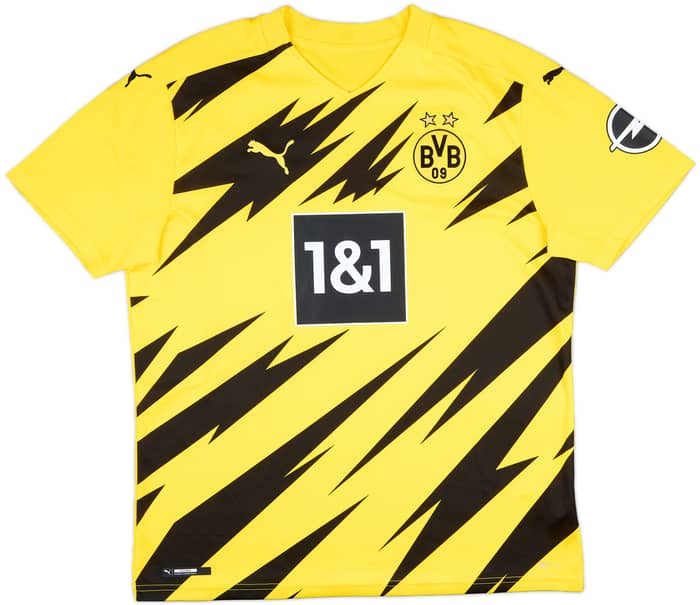 2020-21 Borussia Dortmund Home Shirt Haaland #9 - 9/10 - (L)