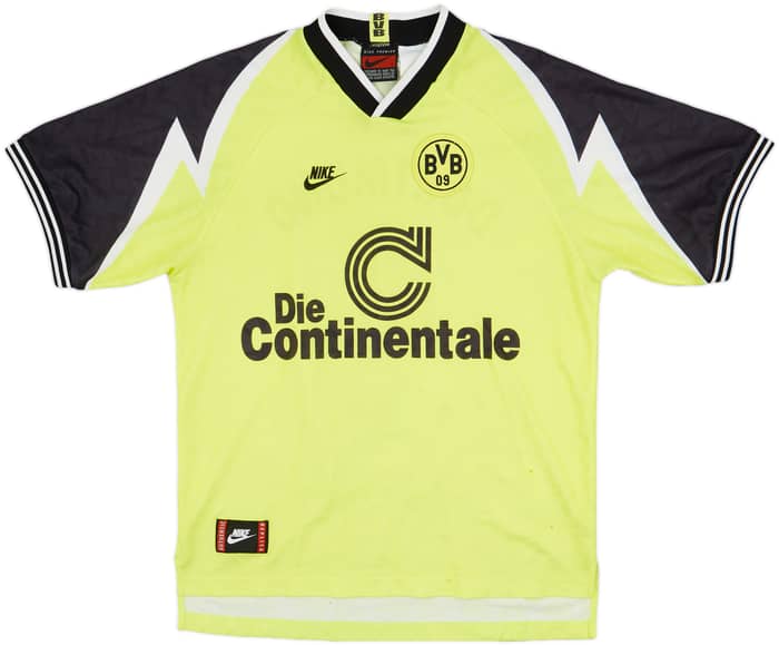 1995-96 Borussia Dortmund Home Shirt Chapuisat #9 - 7/10 - (L)