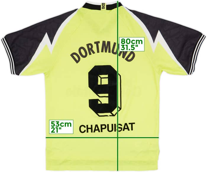 1995-96 Borussia Dortmund Home Shirt Chapuisat #9 - 7/10 - (L)