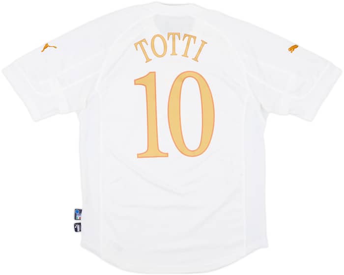 2004-06 Italy Away Shirt Totti #10 - 7/10 - (L)