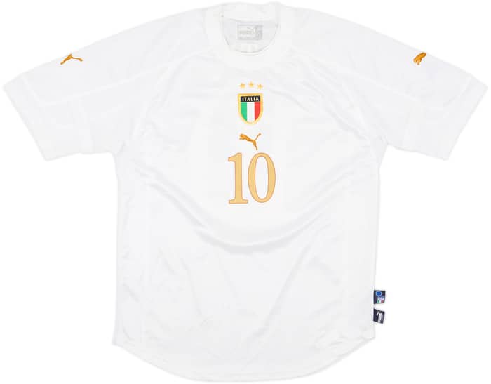 2004-06 Italy Away Shirt Totti #10 - 7/10 - (L)