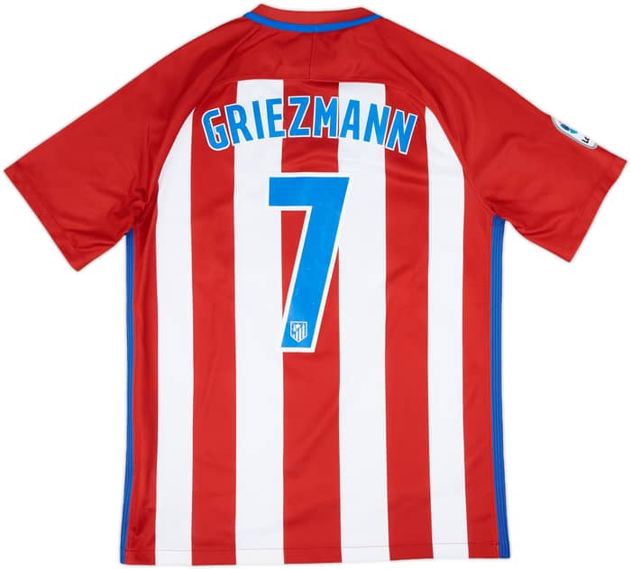 2016-17 Atletico Madrid Home Shirt Griezmann #7 - 5/10 - (M)
