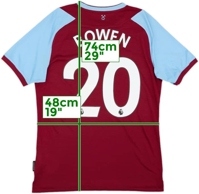 2020-21 West Ham Home Shirt Bowen #20 - 9/10 - (M)