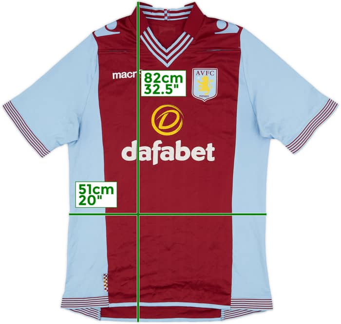 2013-14 Aston Villa Home Shirt - 5/10 - (M)