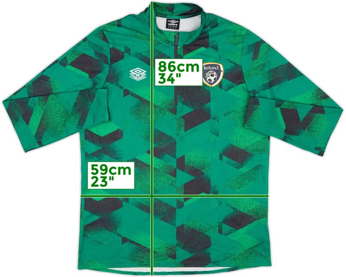 2022-23 Ireland Umbro 1/4 Zip Drill Top - 10/10 - (XL)