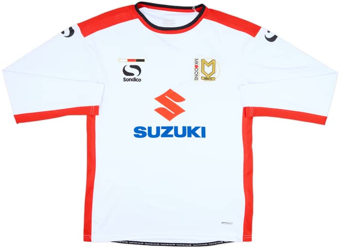 2014-15 MK Dons Home L/S Shirt - 9/10 - (M)